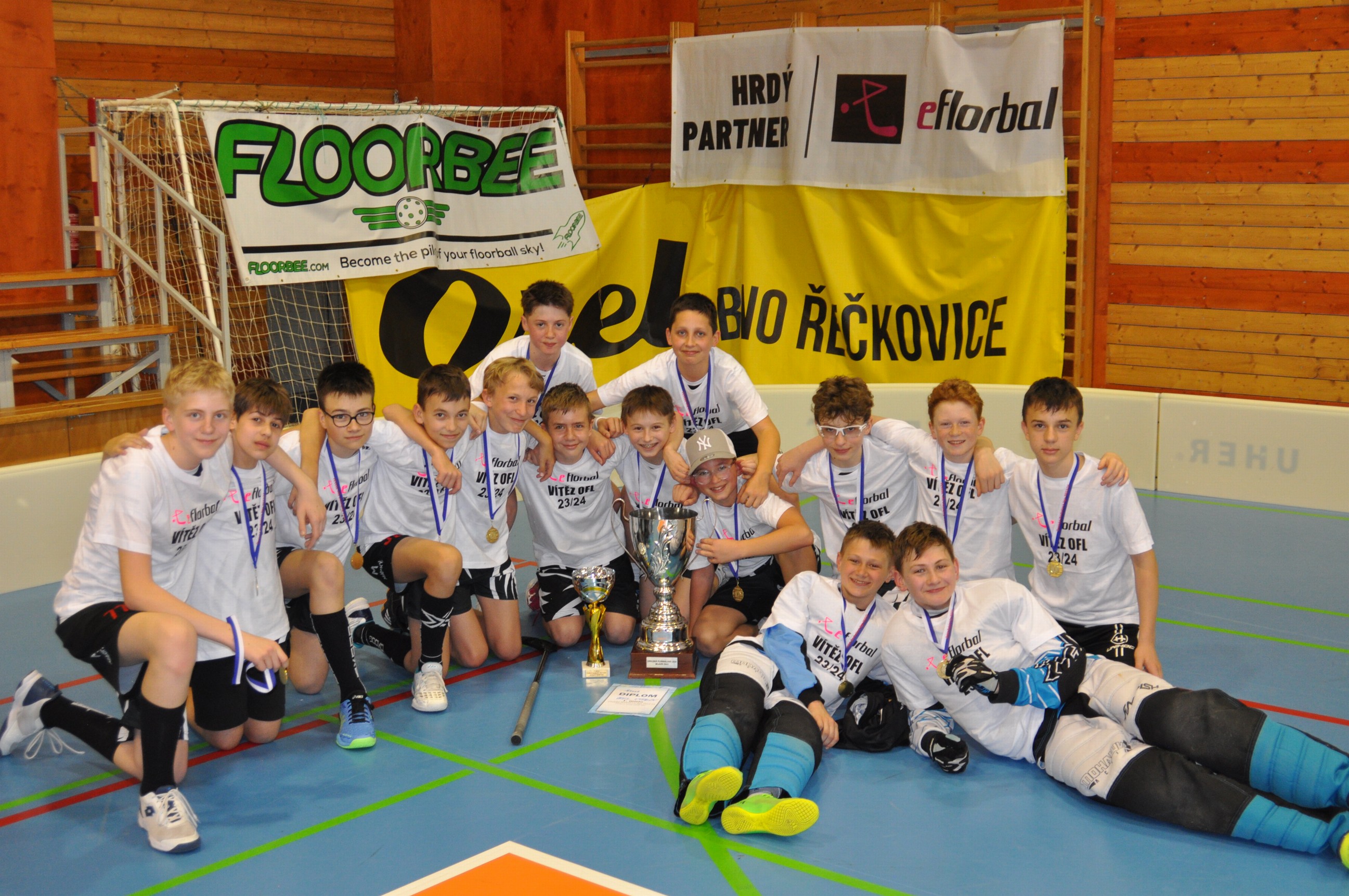 Mladší žáci Orla Vyškov opět po roce slaví titul