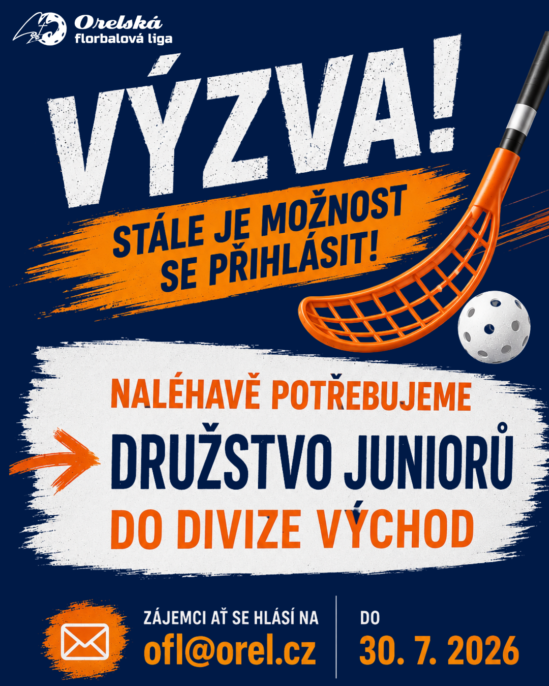 Rozdělení divizí 2026/27, hledá se tým do kategorie junioři východ